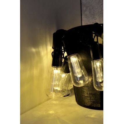 LED dekorációs fényfüzér EDISON 2,65 m 10xLED/2xAA