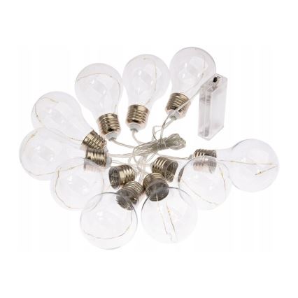 LED dekorációs fényfüzér SMOLDER 2,1 m 10xLED/2xAA