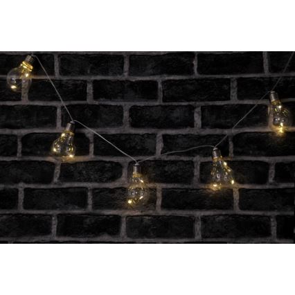 LED dekorációs fényfüzér SMOLDER 2,1 m 10xLED/2xAA