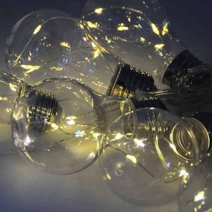 LED dekorációs fényfüzér SMOLDER 2,1 m 10xLED/2xAA