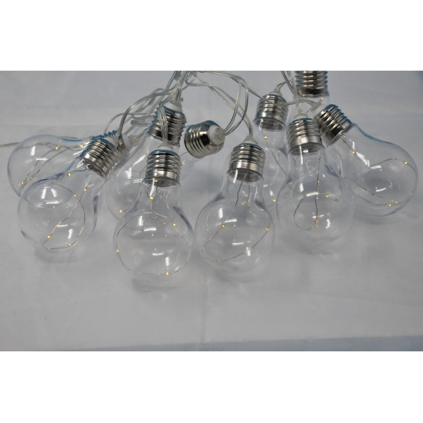 LED dekorációs fényfüzér SMOLDER 2,1 m 10xLED/2xAA