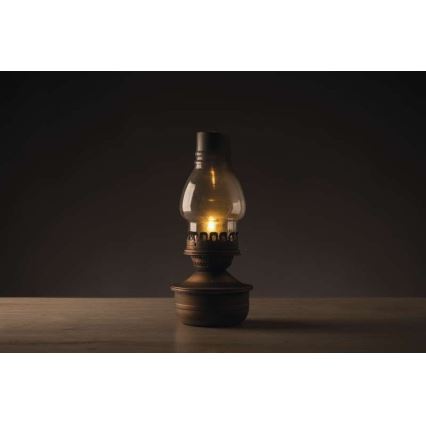 LED Dekorációs petróleum lámpa VINTAGE 1xLED/1,5W/3xAA
