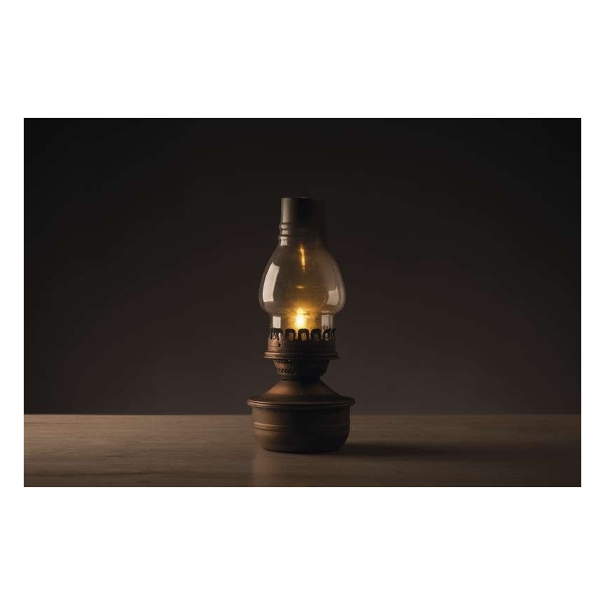 LED Dekorációs petróleum lámpa VINTAGE 1xLED/1,5W/3xAA