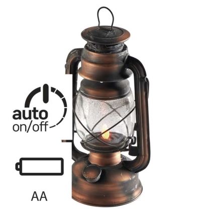LED Dekorációs petróleum lámpa VINTAGE 1xLED/1,5W/3xAA