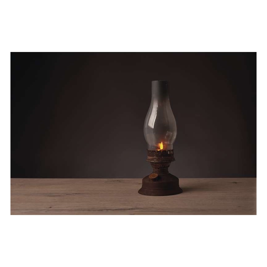 LED Dekorációs petróleum lámpa VINTAGE 1xLED/1,5W/3xAA