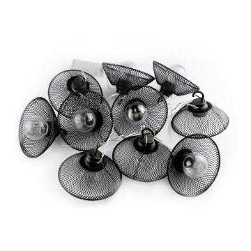 LED Dekoratív fényfüzér ASTRA 10xLED/2xAA 2,1 m fekete