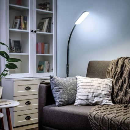 LED Dimmelhető állólámpa TEILO LED/10W/230V 3000/4000/6500K fekete + távirányítás