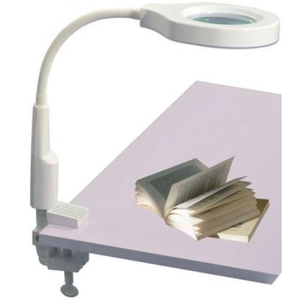 LED Dimmelhető asztali lámpa bifokális nagyítóval LED/6W/230V 6000-7000K fehér