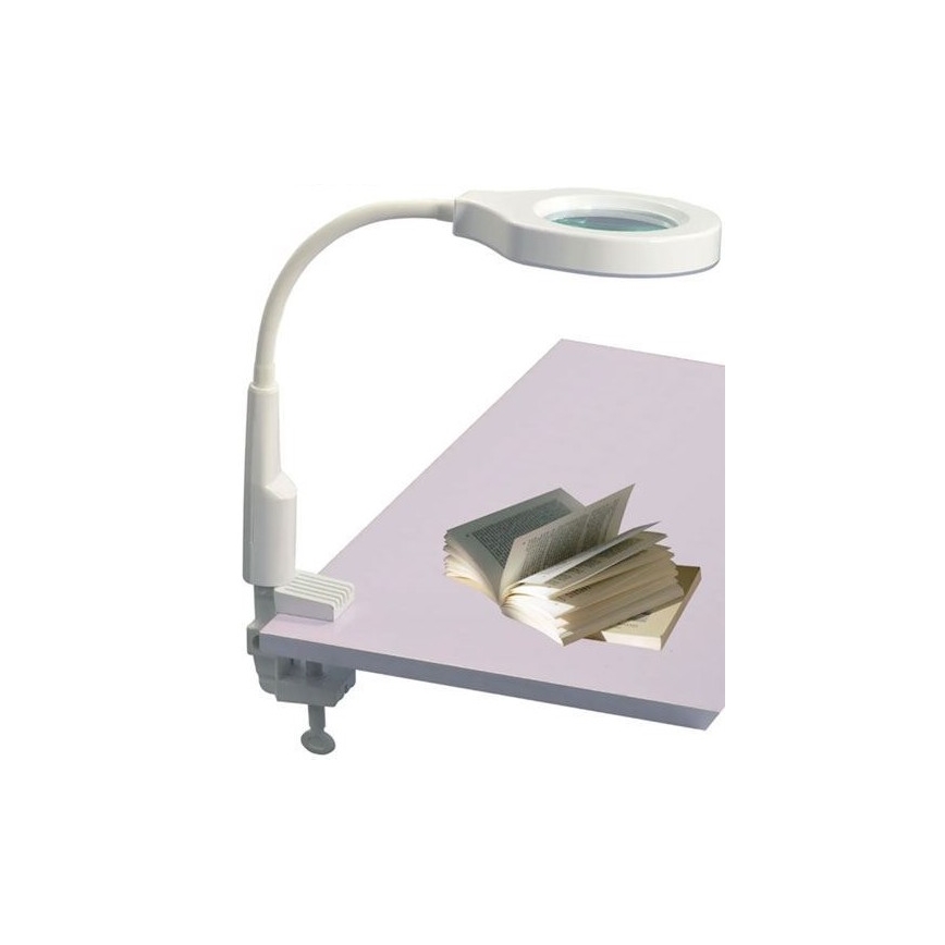 LED Dimmelhető asztali lámpa bifokális nagyítóval LED/6W/230V 6000-7000K fehér