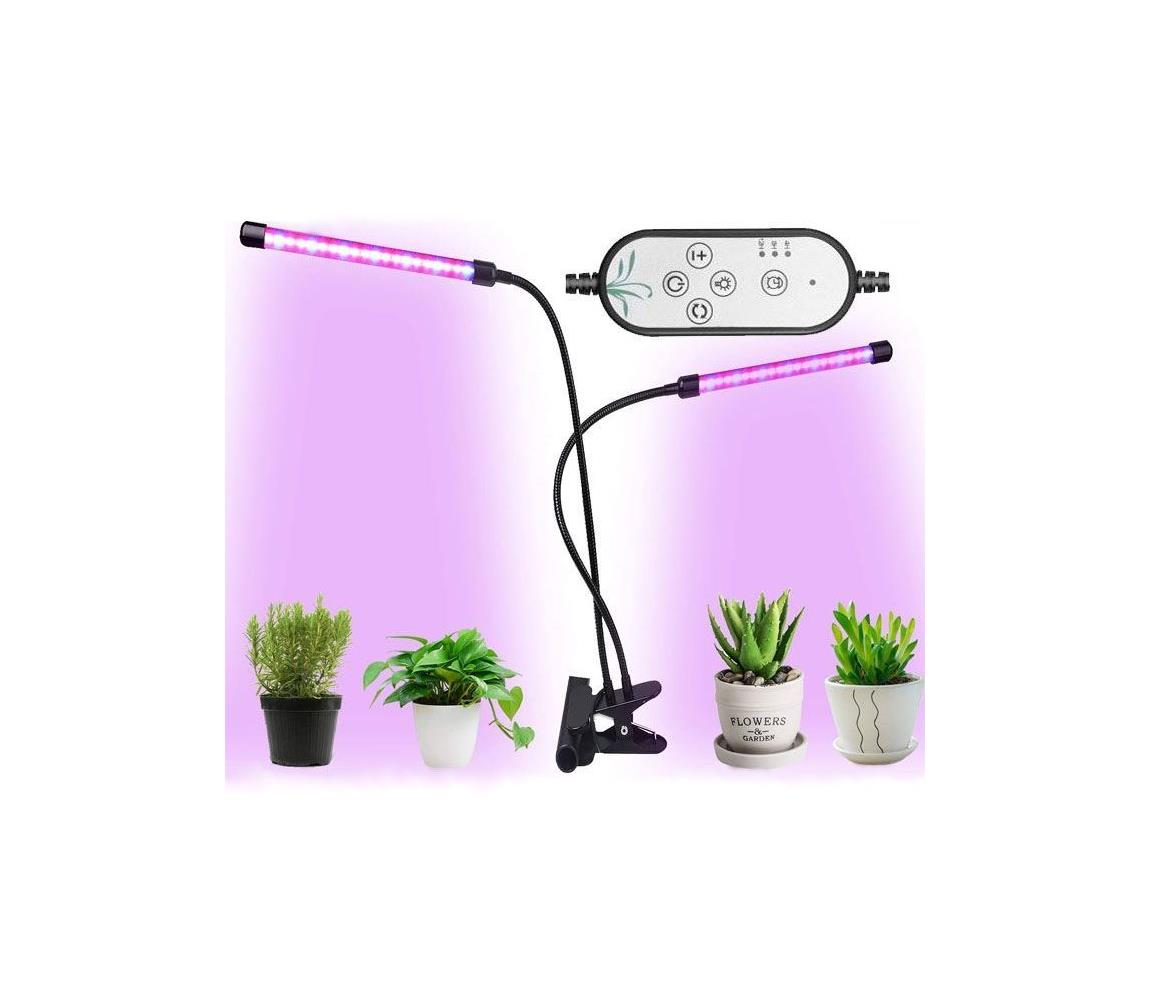LED Dimmelhető asztali lámpa csipesszel növények termesztéséhez LED/8W/5V