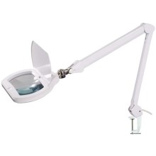 LED Dimmelhető asztali lámpa nagyítóval LED/12W/230V fehér