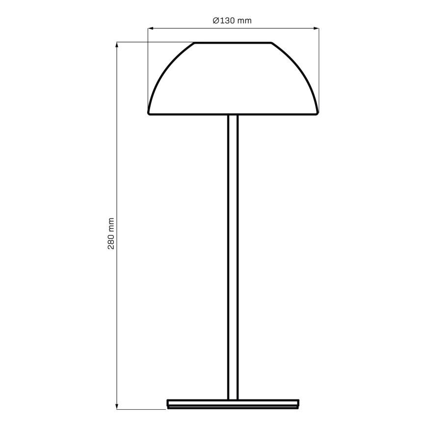 LED Dimmelhető érintős kültéri asztali lámpa TANZANIA LED/1,8W/5V USB 1800 mAh IP44 rózsaszín