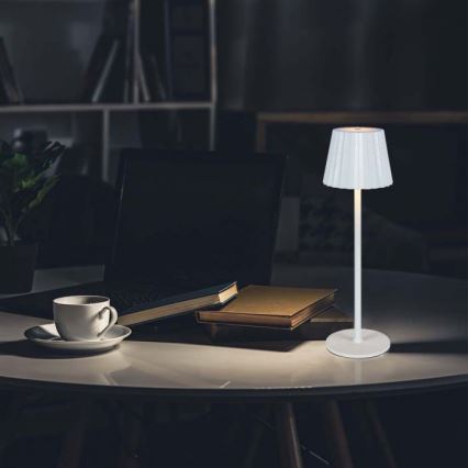 LED Dimmelhető újratölthető érintős asztali lámpa LED/4W/5V 3000-6000K 1800 mAh fehér