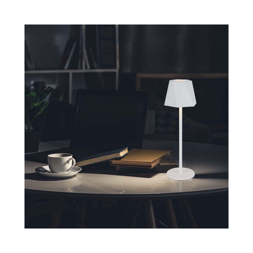 LED Dimmelhető újratölthető érintős asztali lámpa LED/4W/5V 3000-6000K 1800 mAh fehér