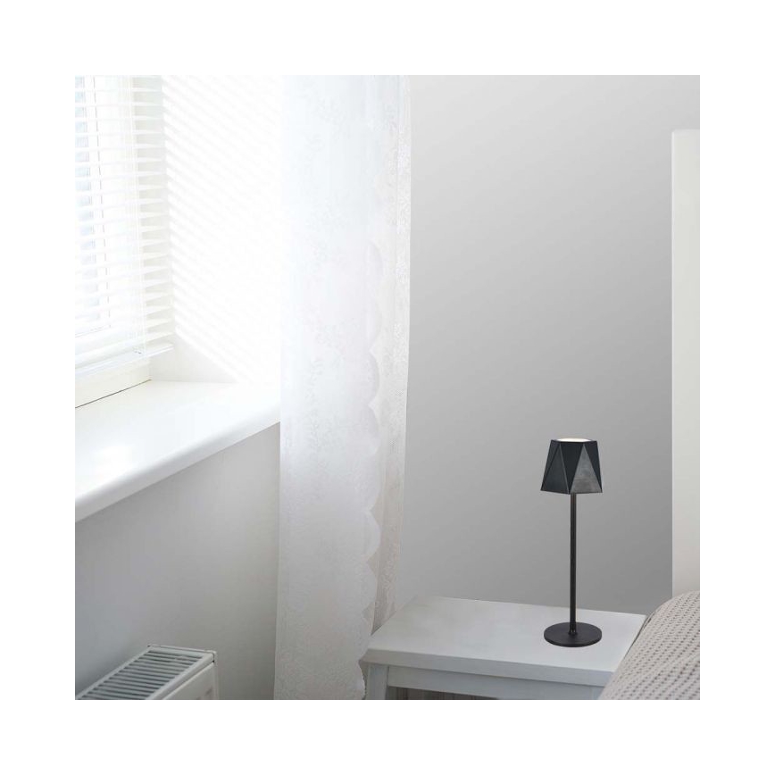 LED Dimmelhető újratölthető érintős asztali lámpa LED/4W/5V 3000-6000K 1800 mAh fekete
