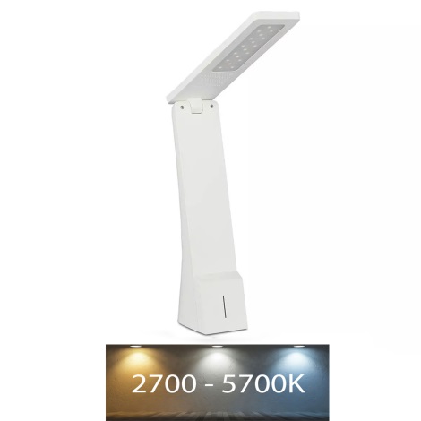 LED Dimmelhető asztali lámpa USB LED/4W/5V 1200 mAh 3000K/4000K/5000K fehér/arany