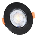 LED Dimmelhető beépíthető lámpa ZITA LED/3/5/7W/230V 3000/4000/6000K átm. 9 cm fekete