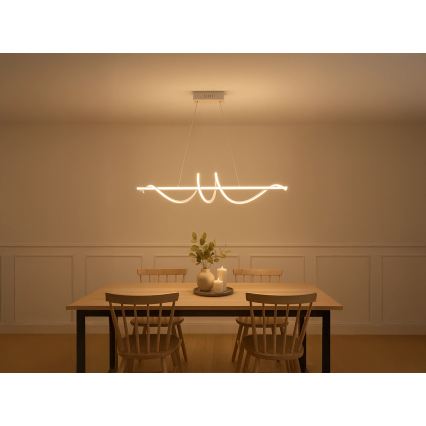 LED dimmelhető csillár kábelen LED/50W/230V 3000-6500K 100 cm + távirányítóval