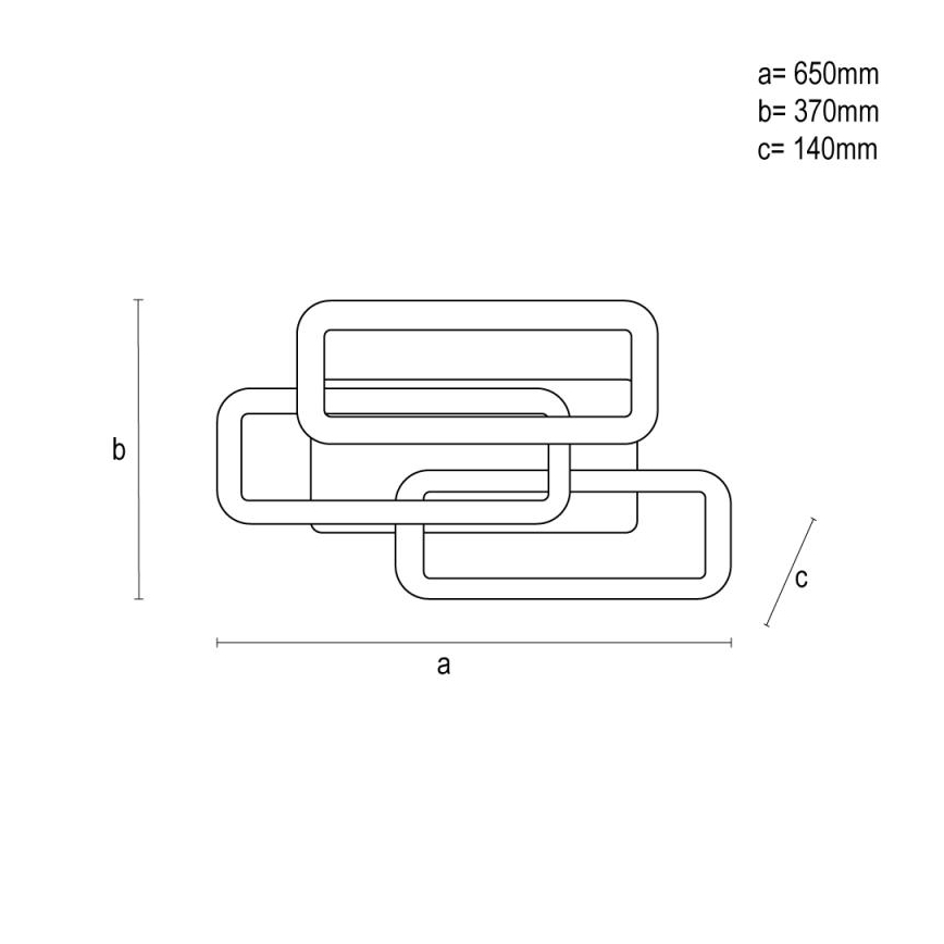 LED Dimmelhető csillár LED/90W/230V 3000-6500K + távirányítás