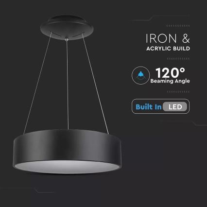 LED dimmelhető csillár zsinóron 1xLED/20W/230V