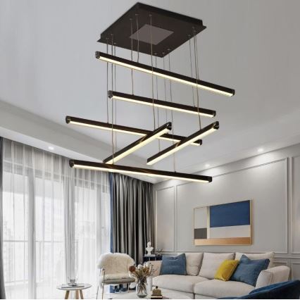 LED Dimmelhető csillár zsinóron LED/100W/230V 3000-6500K + távirányítás