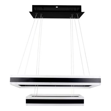 LED Dimmelhető csillár zsinóron LED/113W/230V 3000K fekete