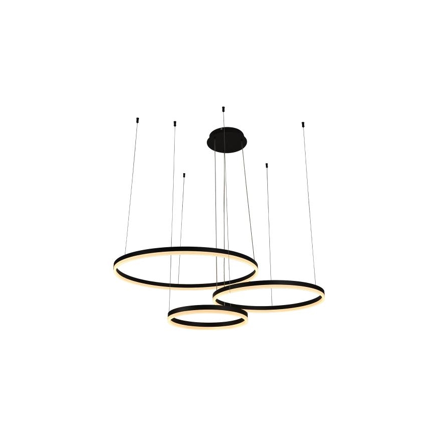 LED Dimmelhető csillár zsinóron LED/125W/230V 3000-6500K átm. 80 cm + távirányítás