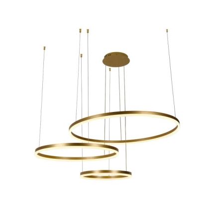 LED Dimmelhető csillár zsinóron LED/125W/230V 3000-6500K átm. 80 cm + távirányítás