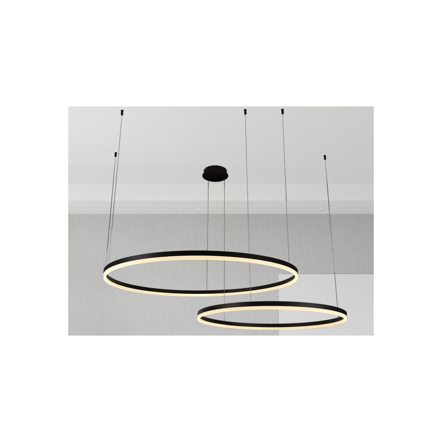 LED Dimmelhető csillár zsinóron LED/128W/230V 3000-6500K átm. 100 cm + távirányítás