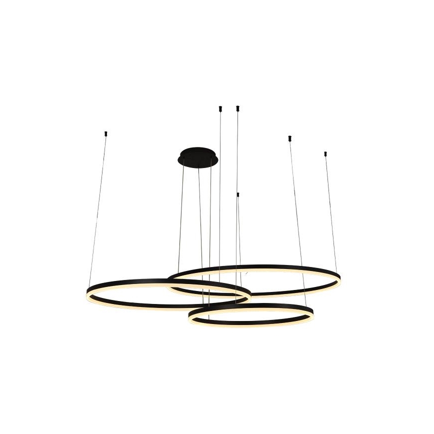 LED Dimmelhető csillár zsinóron LED/170W/230V 3000-6500K átm. 100 cm + távirányítás