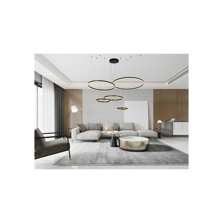 LED Dimmelhető csillár zsinóron LED/220W/230V 3000-6500K átm. 100 cm + távirányítás