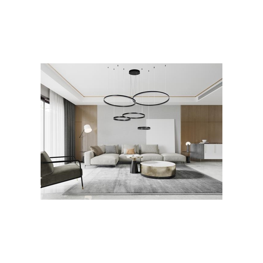 LED Dimmelhető csillár zsinóron LED/220W/230V 3000-6500K átm. 100 cm + távirányítás