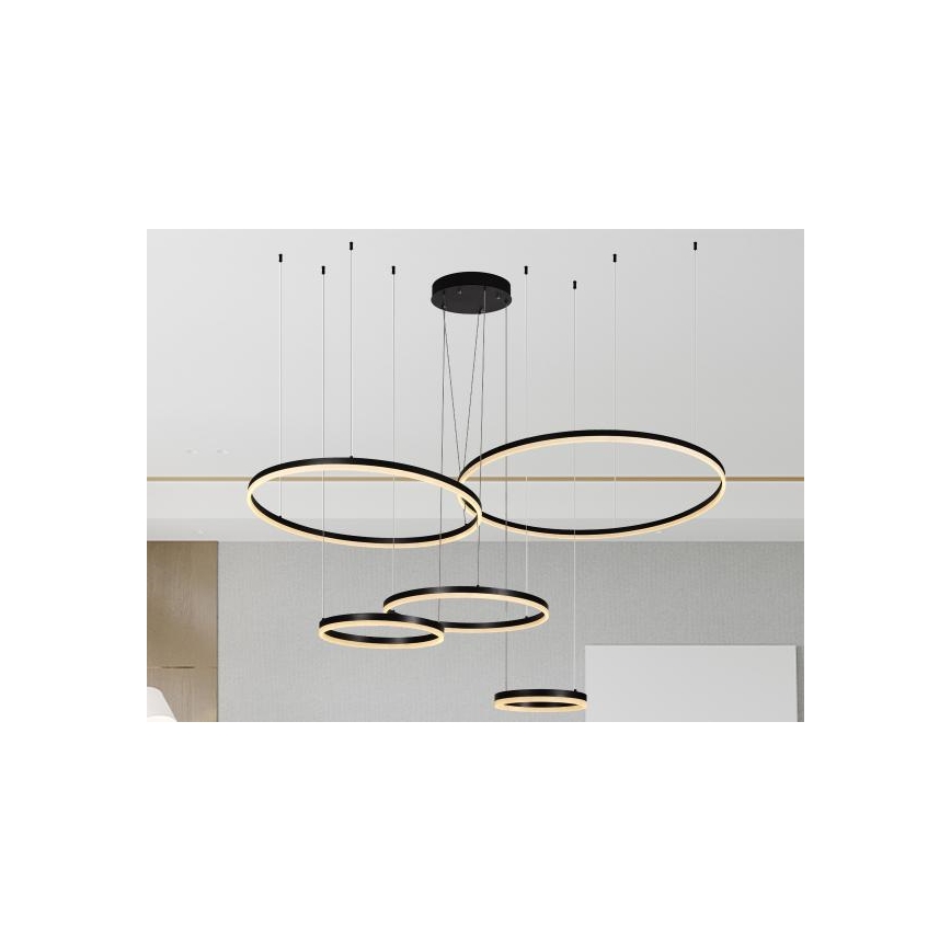 LED Dimmelhető csillár zsinóron LED/220W/230V 3000-6500K átm. 100 cm + távirányítás