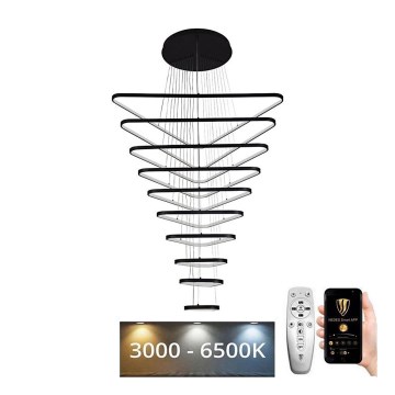 LED dimmelhető csillár zsinóron LED/385W/230V 3000-6500K átm. 100 cm + távirányítás