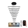 LED dimmelhető csillár zsinóron LED/385W/230V 3000-6500K átm. 100 cm + távirányítás
