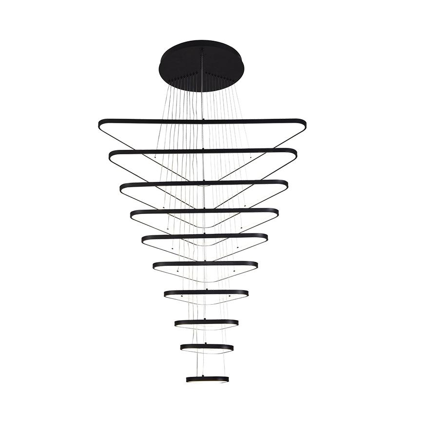 LED dimmelhető csillár zsinóron LED/385W/230V 3000-6500K átm. 100 cm + távirányítás