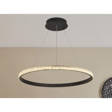 LED dimmelhető csillár zsinóron LED/40W/230V 3000-6500K átm. 60 cm + távirányítás