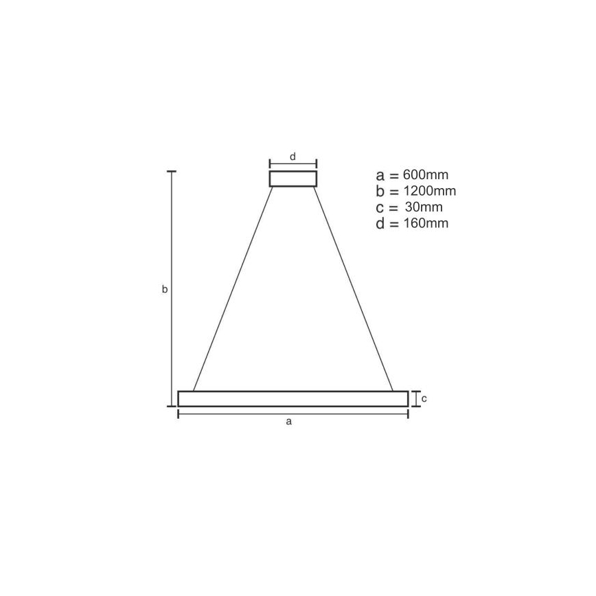 LED dimmelhető csillár zsinóron LED/40W/230V 3000-6500K átm. 60 cm + távirányítás