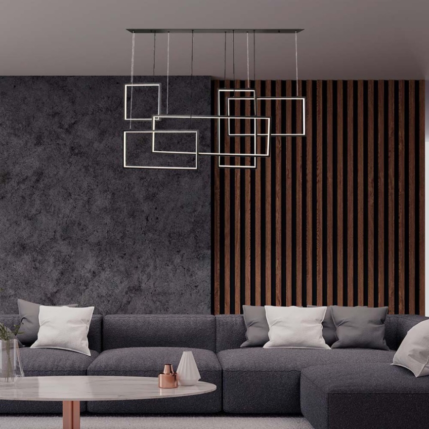 LED Dimmelhető csillár zsinóron LED/45W/230V 3000K fekete