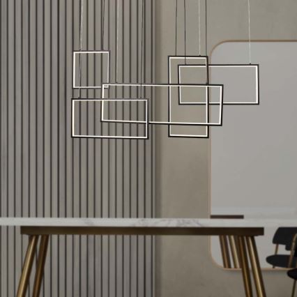 LED Dimmelhető csillár zsinóron LED/45W/230V 3000K fekete