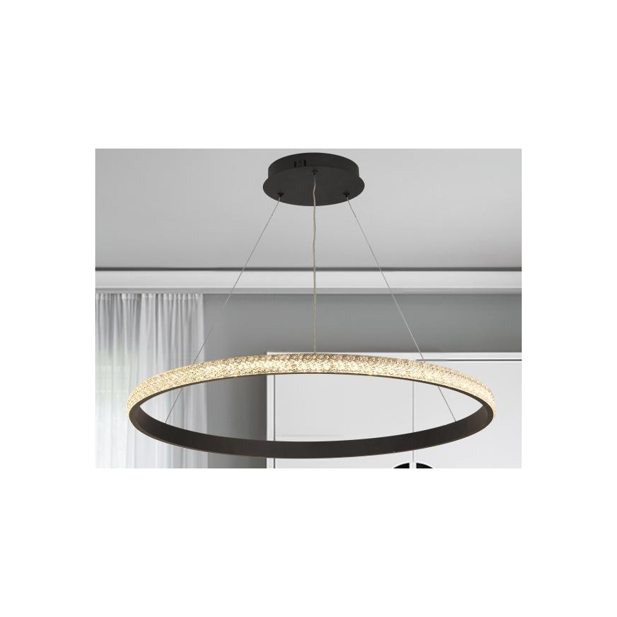 LED dimmelhető csillár zsinóron LED/55W/230V 3000-6500K átm. 80 cm + távirányítás