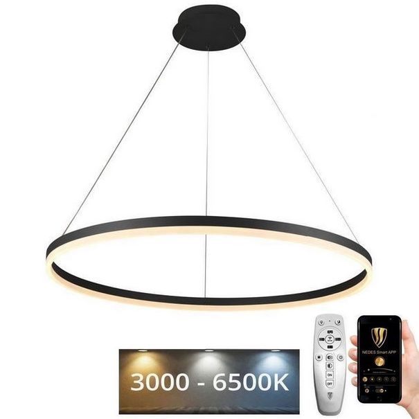 LED Dimmelhető csillár zsinóron LED/55W/230V 3000-6500K + távirányító