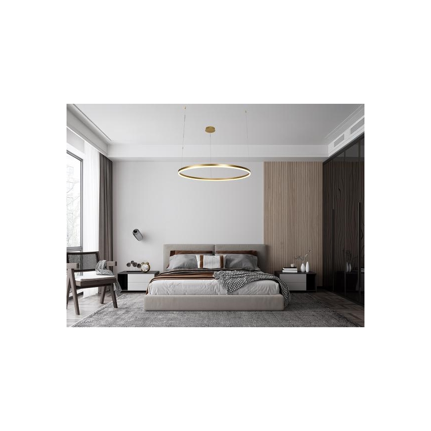 LED dimmelhető csillár zsinóron LED/72W/230V 3000-6500K átm. 100 cm + távirányítás