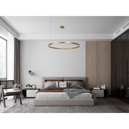 LED dimmelhető csillár zsinóron LED/72W/230V 3000-6500K átm. 100 cm + távirányítás