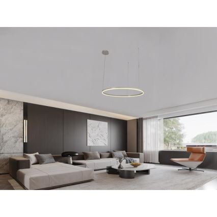 LED dimmelhető csillár zsinóron LED/72W/230V 3000-6500K átm. 100 cm + távirányítás