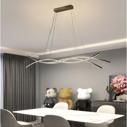 LED Dimmelhető csillár zsinóron LED/80W/230V 3000-6500K + távirányítás