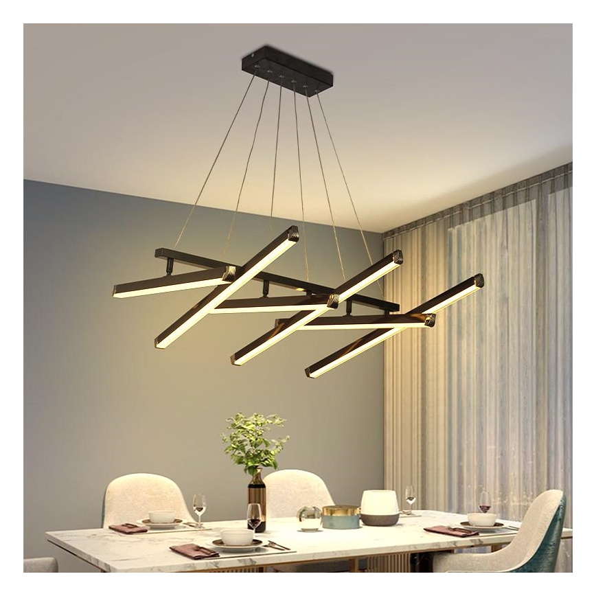 LED Dimmelhető csillár zsinóron LED/90W/230V 3000-6500K + távirányítás