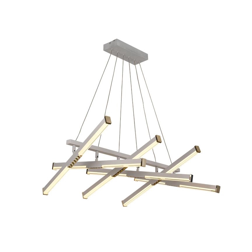 LED dimmelhető csillár zsinóron LED/90W/230V 3000-6500K átm. 80 cm + távirányítás