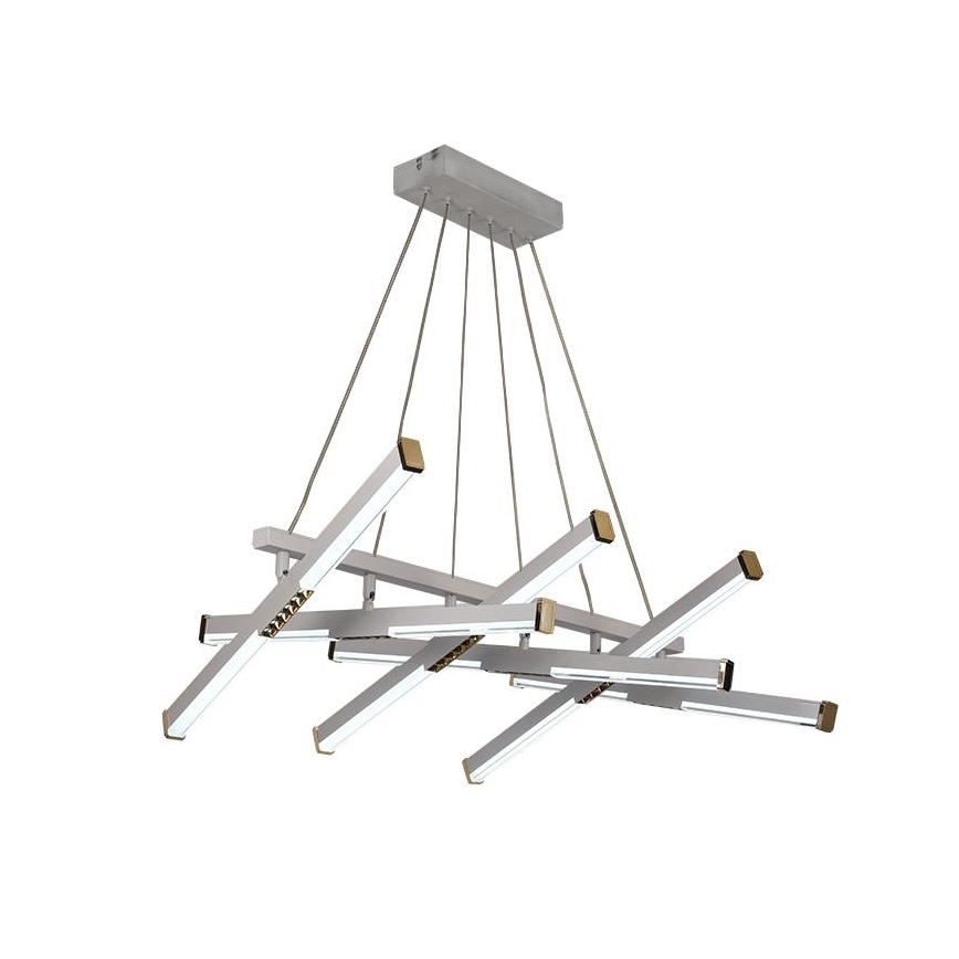 LED dimmelhető csillár zsinóron LED/90W/230V 3000-6500K átm. 80 cm + távirányítás