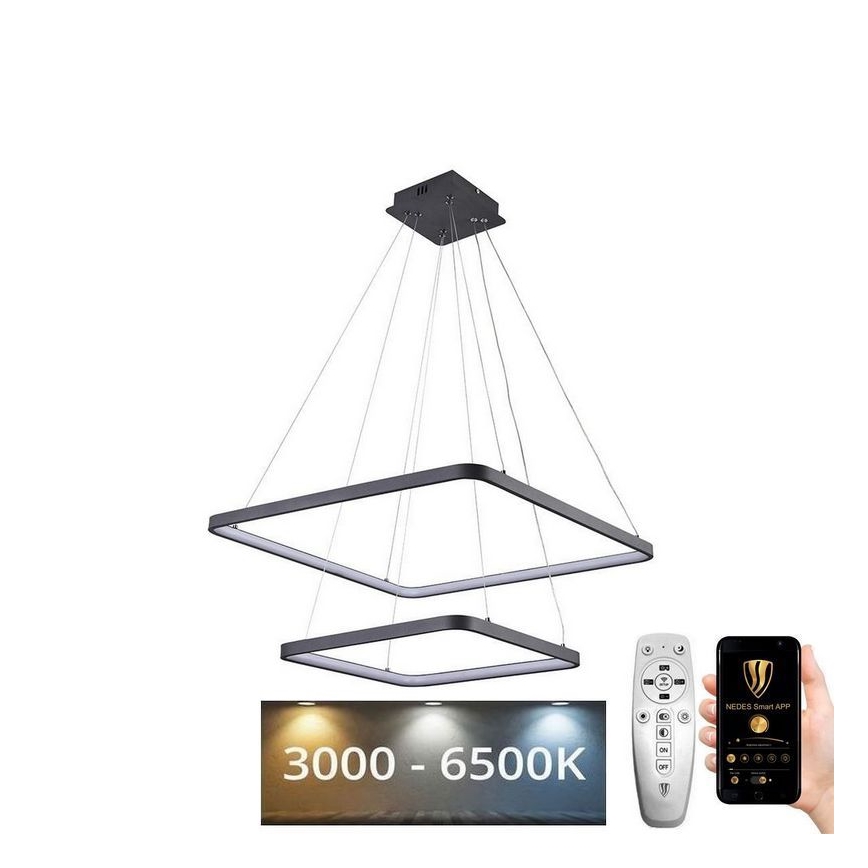 LED Dimmelhető csillár zsinóron LED/90W/230V 3000-6500K + távirányító